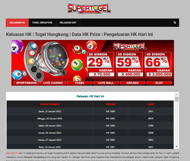 togel hongkong